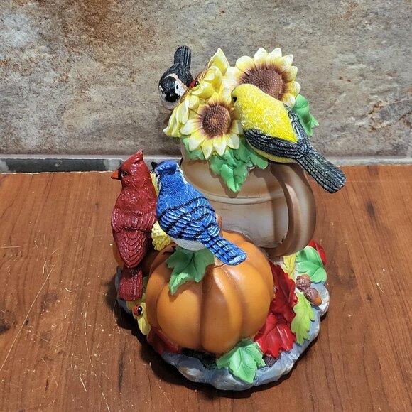 Bradford Exchange Touch Activated Songbirds Sculpture Autumns Overture A 1230 - Picture 8 of 13